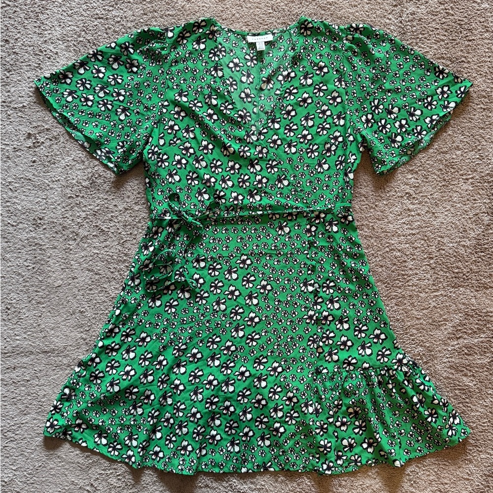 Green Floral Dress